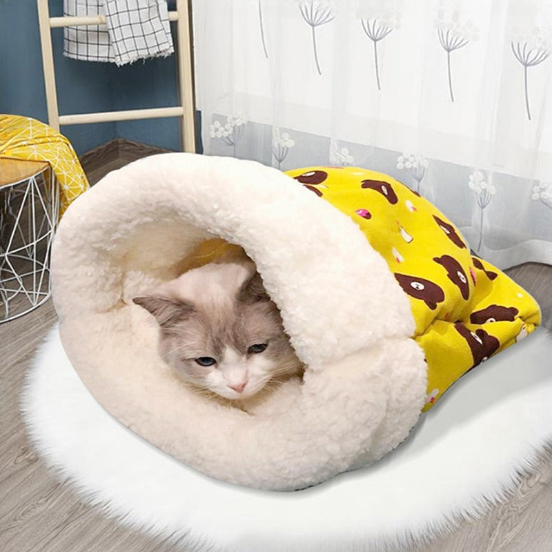 Cat Sleeping Bag Soft Cuddly Fluffy