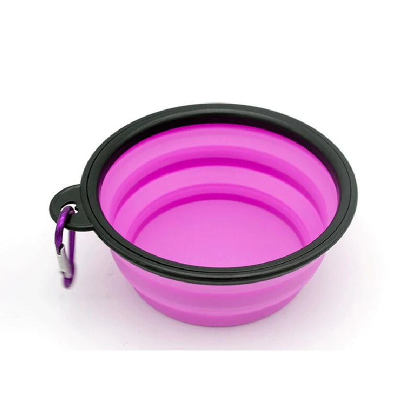 Folding Feeder Bowl purple