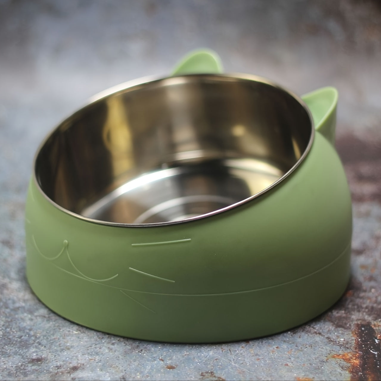 GREEN Cat Bowl