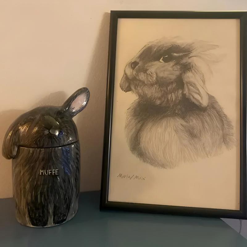 MEOVIQUE Custom Rabbit Urn