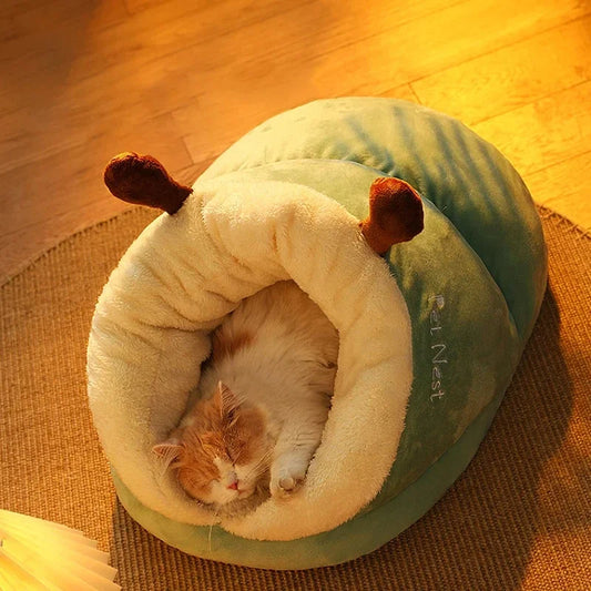 Cute Slippers Shaped Cat Bed