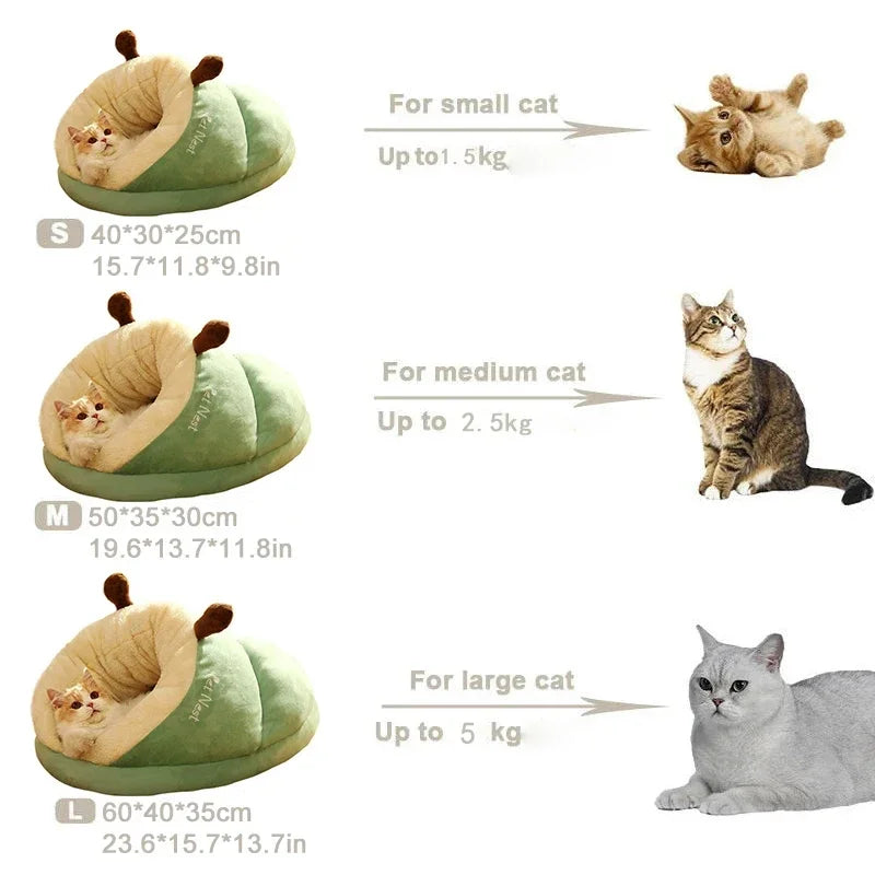 Cute Slippers Shaped Cat Bed