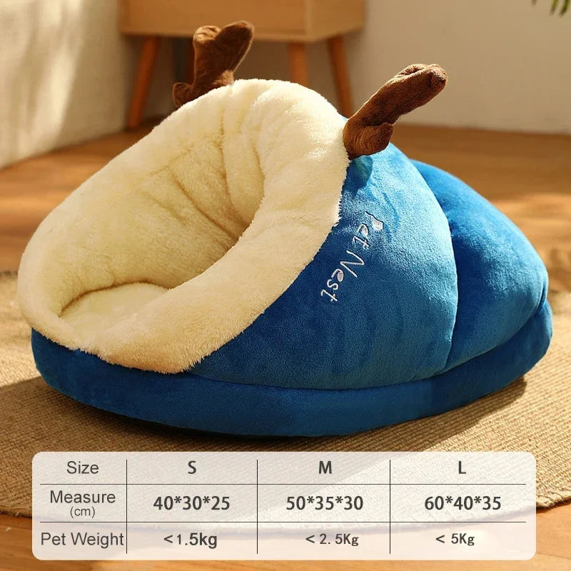 Cute Slippers Shaped Cat Bed