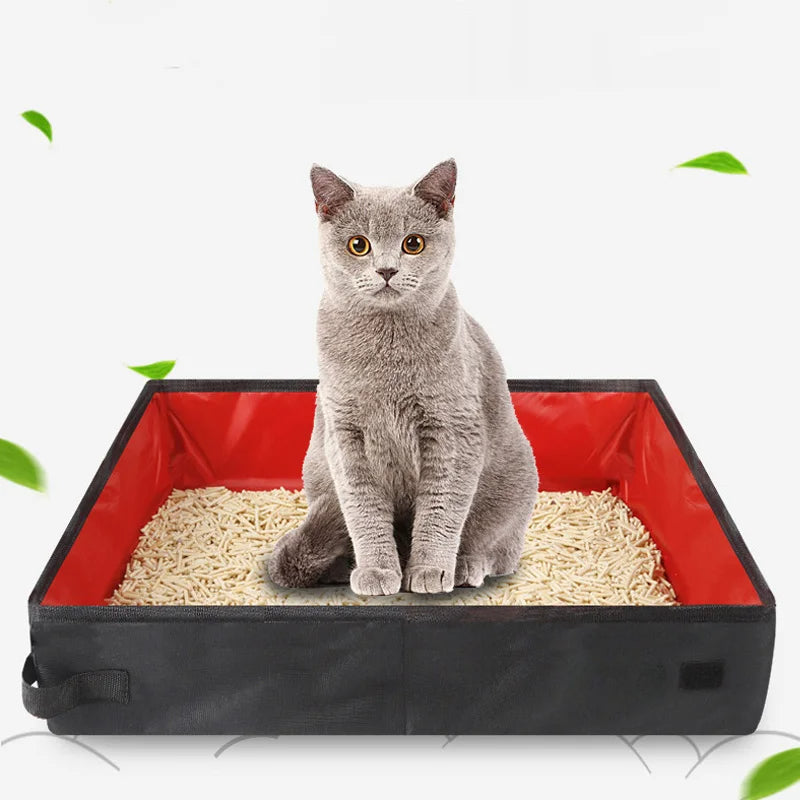 Portable Folding Travel Pet Litter Box