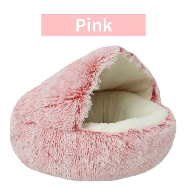 Round Cat Bed Sleeping cave Pink