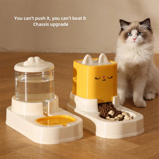 Automatic Drinking Water Pet Feeder, Dry Wet Separation