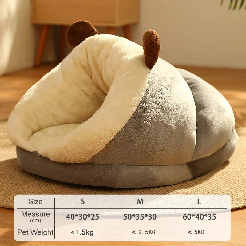 Cute Slippers Shaped Cat Bed