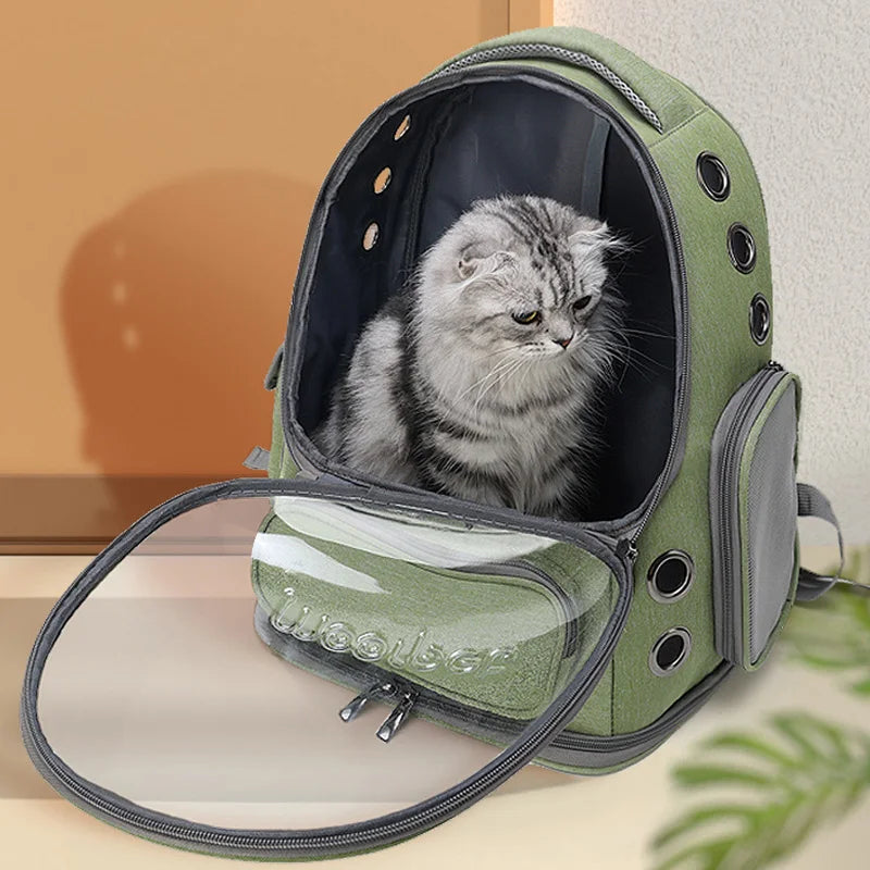 Pet Backpack Cat Transparent Carrying Bag