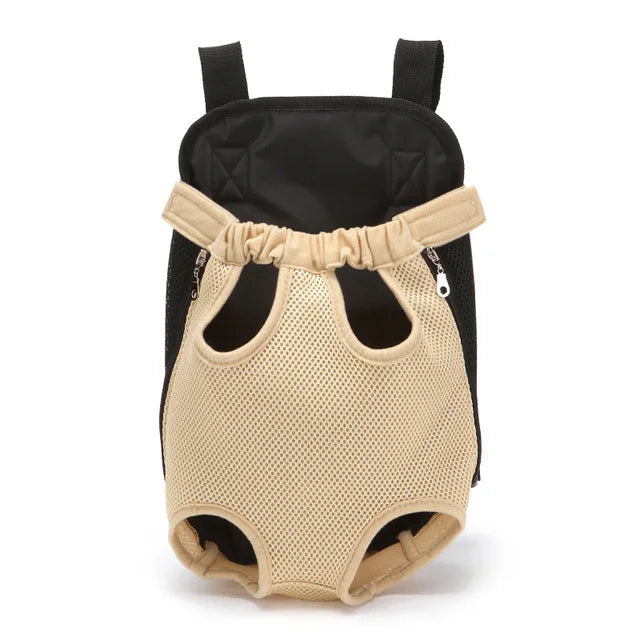 pet cat_Mesh_Backpack Light Coffee