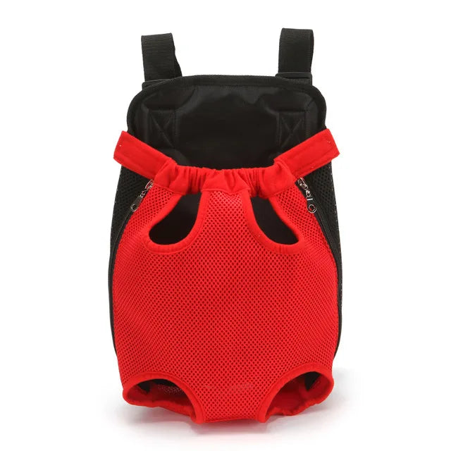 pet cat_Mesh_Backpack red